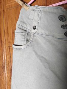 Free delivery - Light Grey Slim Fit Jeans