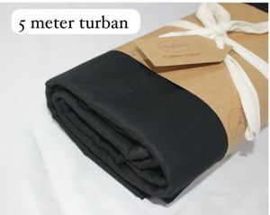 5 Meter Black Turban Fabric