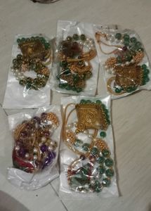 2 Combo Cristle Moti Necklace