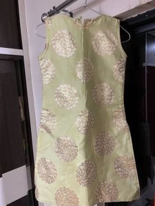Light Green Embroidered Kurta Plazo &amp; Patiala Set