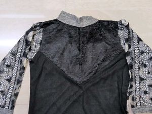 Western Black &amp; White Kurti