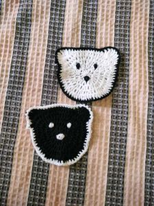 Crochet Bear Coasters