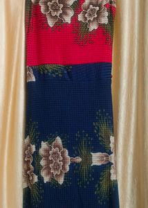 Vintage Floral Print Button-Up Dress