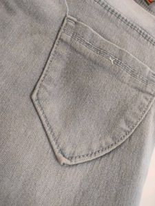 Grey Wash Denim Jeans
