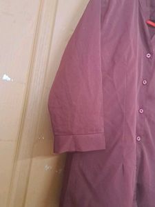 Maroon Button-Up shirt