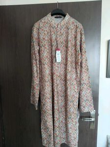 New multi color thread work cotton kurta