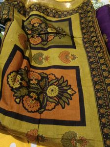 Beautiful Purple Elephant Print Saree