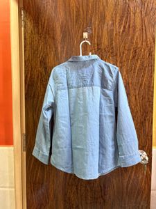 34 bust Blue Denim womens Shirt