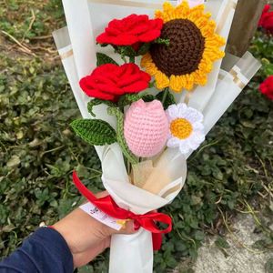 Handmade Crochet 🌹🌹🌼🌻Flower Bouquet