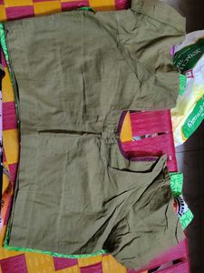 Women's Khaki Short Sleeve Blouse