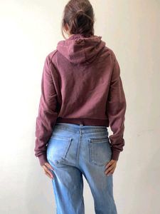 Maroon Oversized Hoodie