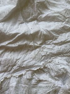 White Eyelet Midi Dress