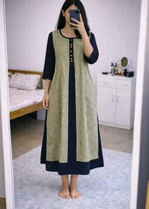 Elegant Blue & Green Kurta