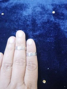 Silver Tone Ring Set 9.25 silve