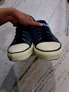 North Star Blue Denim Sneakers