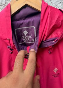 Vibrant Pink &amp; Purple Hooded Jacket