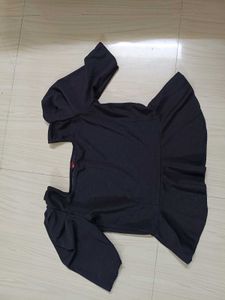 Stylish Black Peplum Top