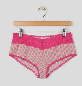Striped Lace Trim Briefs 💗