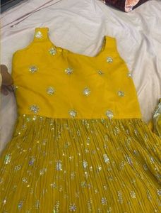 Yellow Embellished Lehenga Choli Set
