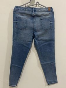 Bare Denim Stylish Blue Jeans with Side Stripe