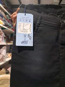 Stylish Black Denim Skirt Jeans 32