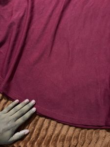 A line knee length Skirt