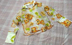 PINTERESTY ORGANZA FLORAL SHIRT