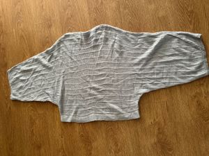 Women's Grey Boat Neck Knit Sweater