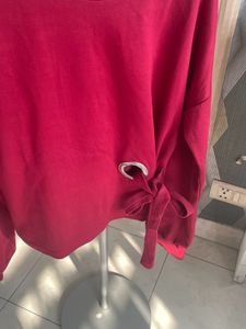 Red Long Sleeve Top