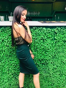 Elegant Green Halter Dress