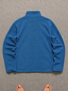 Men's Blue Decathlon Fleece Quarter Zip Pullover