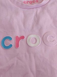 Crocs Pink Sweatshirt