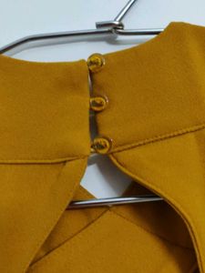 Mustard Yellow Halter Neck Jumpsuit