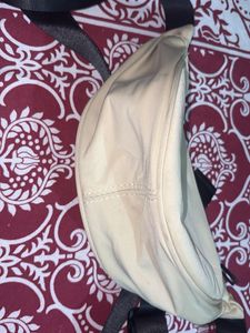 COMBO Cream Crescent Crossbody Bag with pouch