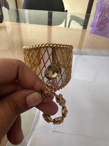 Beautiful Kada With Attached Ring