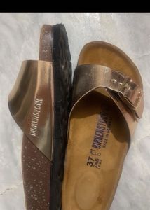 Rose Gold Birkenstocks - Size 37