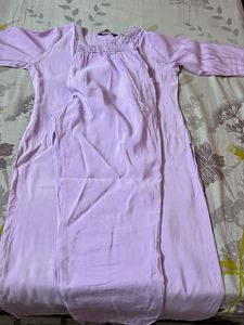 Elegant Lavender Kurta Set with Dupatta