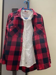 Red & Black H&M Plaid Shirt