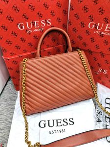 GUESS* *QUILTED SELA SMALL GIRLFRIEND SATCHEL BAG*