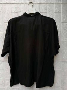 Korean Pintrest Chic Casual Black Shirt