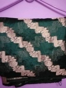 Elegant Green Banarasi Silk Saree