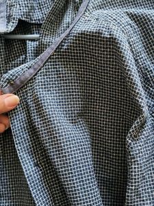 Stylish Men's Blue Dotted Button-Up Shirt