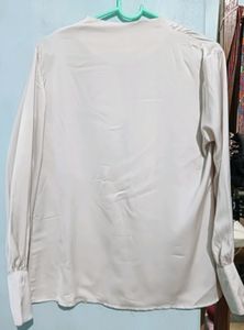 Sheer V Neck Blouse