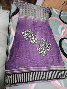 Purple Printed Kurti