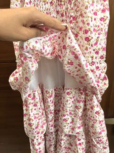 Cute Floral Tiered Mini Dress