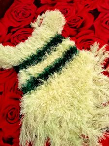 Striped Fuzzy dress for girls