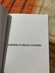 Attitude To Reach Altitude
