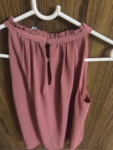 Chic Rose Pink Sleeveless Top