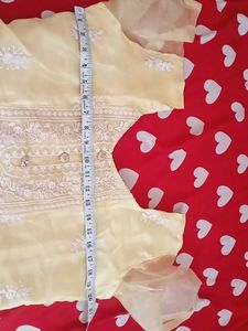 Elegant Yellow Embroidered Kurta Set