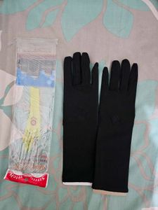 Black Elegant Long Gloves